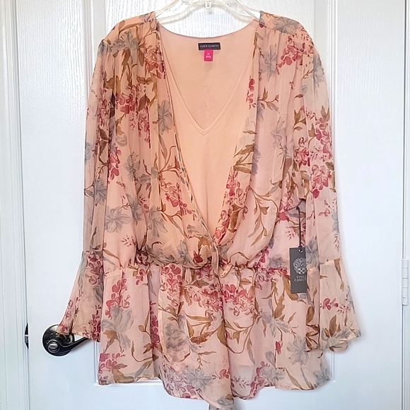 NWT VINCE CAMUTO peachbellini blouse - Picture 2 of 14